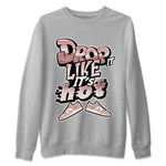 Dunk Rose Whisper shirt to match jordans Drop It Like It's Hot sneaker tees Nike Dunk LowRose Whisper SNRT Sneaker Release Tees Unisex Heather Grey 2 T-Shirt