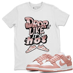 Dunk Rose Whisper shirt to match jordans Drop It Like It's Hot sneaker tees Nike Dunk LowRose Whisper SNRT Sneaker Release Tees Unisex White 1 T-Shirt