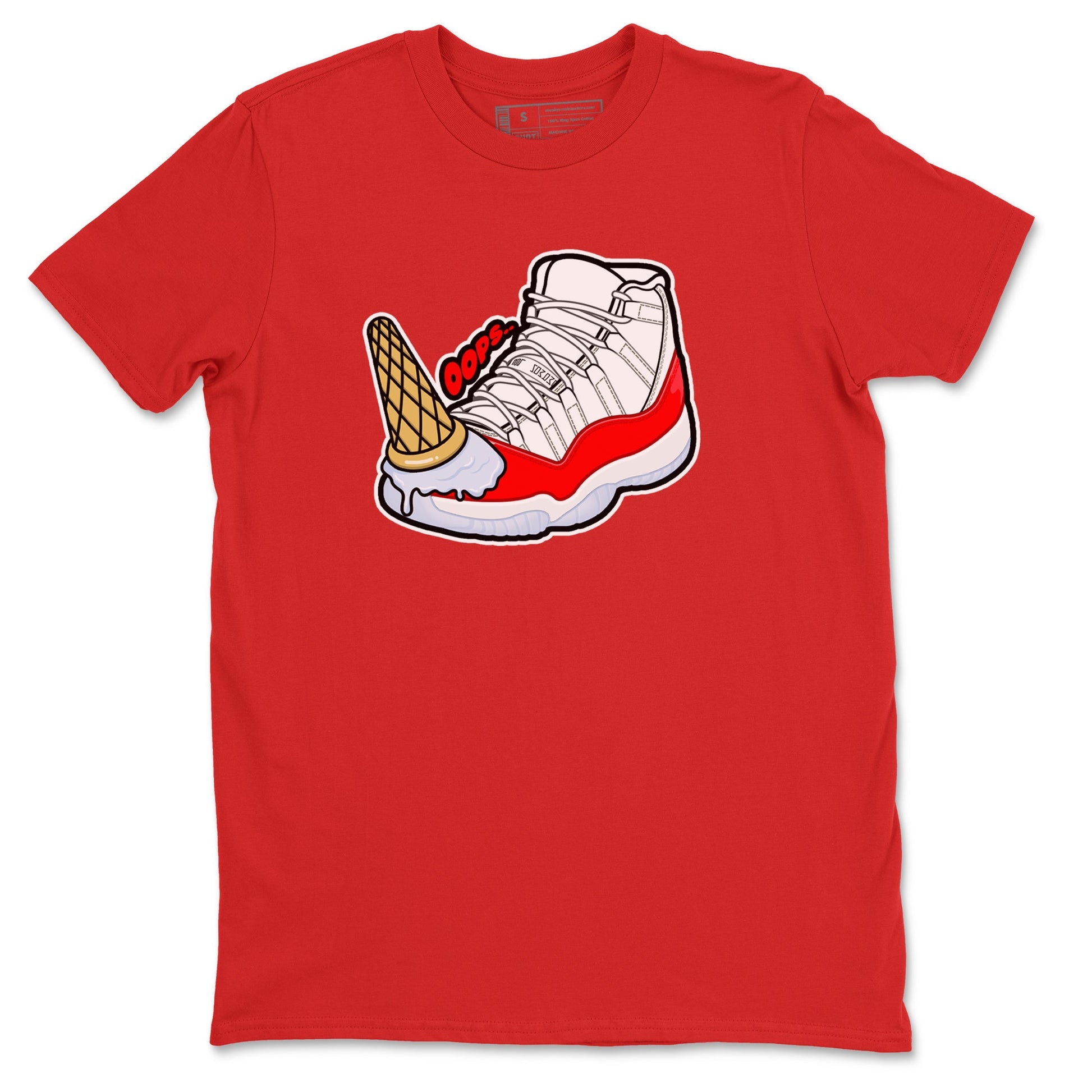 Air Jordan 11 Cherry shirt to match jordans Dropped Ice Cream sneaker tees AJ11 Cherry SNRT Sneaker Release Tees Unisex Red 2 T-Shirt