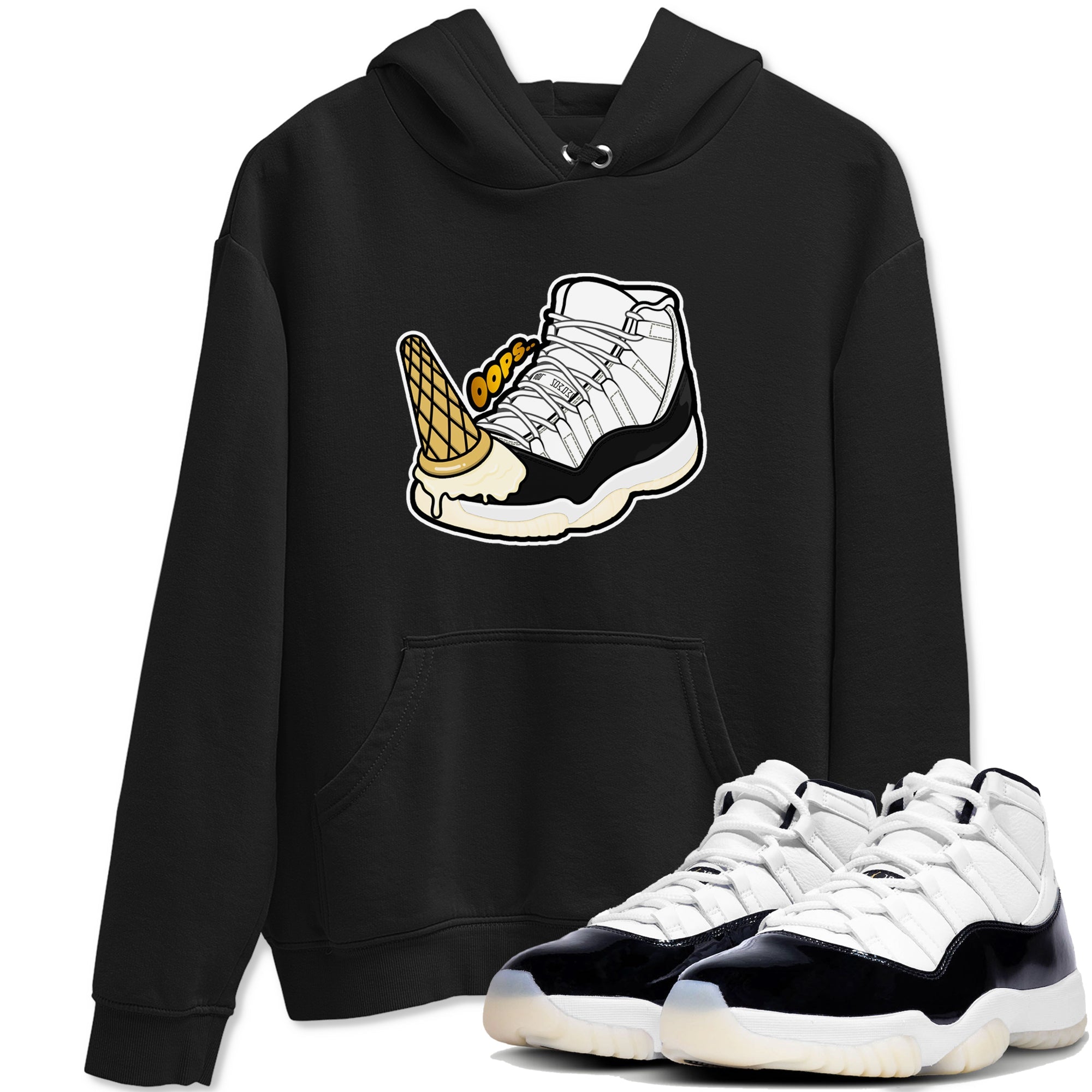 11s Gratitude shirt to match jordans Dropped Ice Cream sneaker tees Air Jordan 11 Gratitude SNRT Sneaker Release Tees unisex cotton Black 1 crew neck shirt