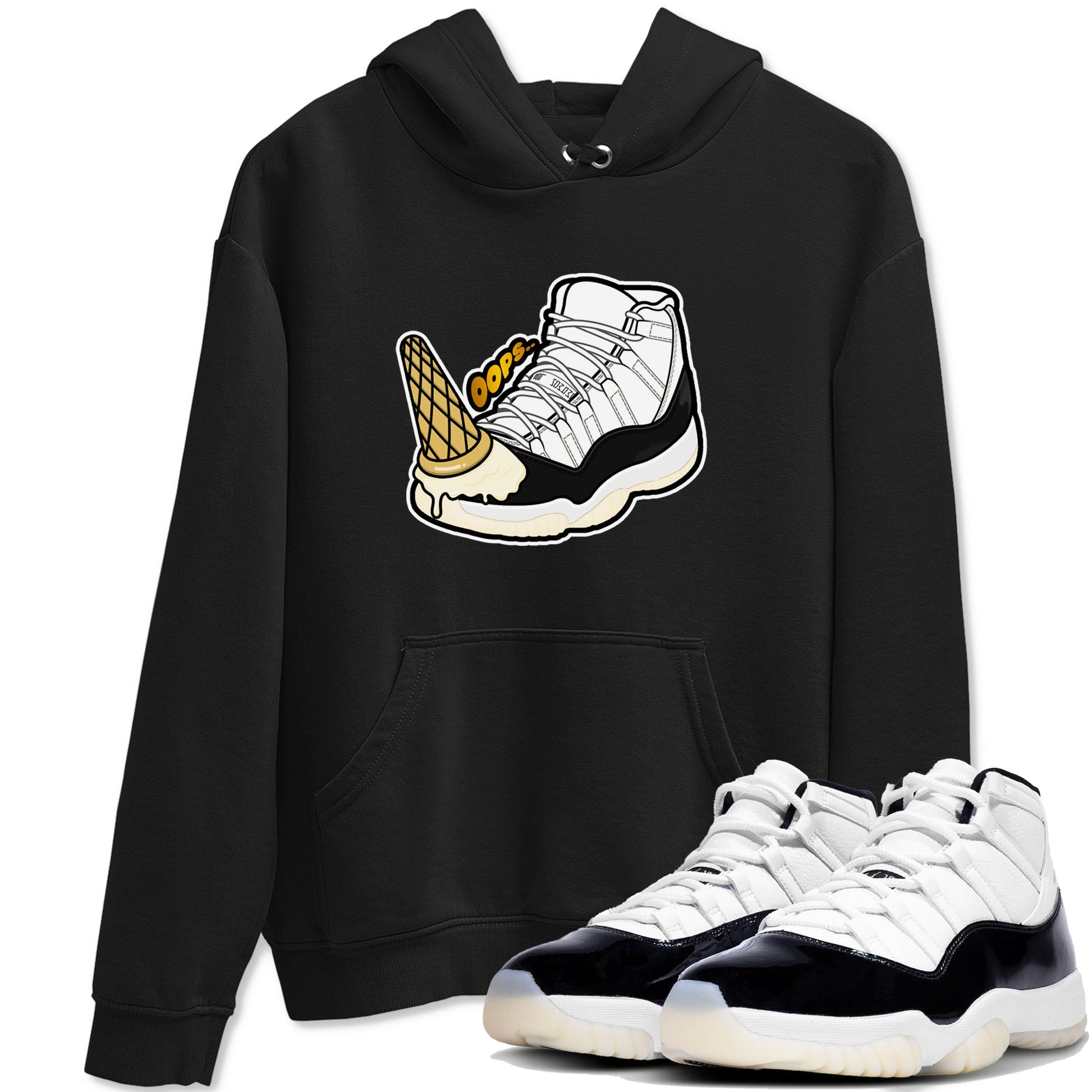 11s Gratitude shirt to match jordans Dropped Ice Cream sneaker tees Air Jordan 11 Gratitude SNRT Sneaker Release Tees unisex cotton Black 1 crew neck shirt