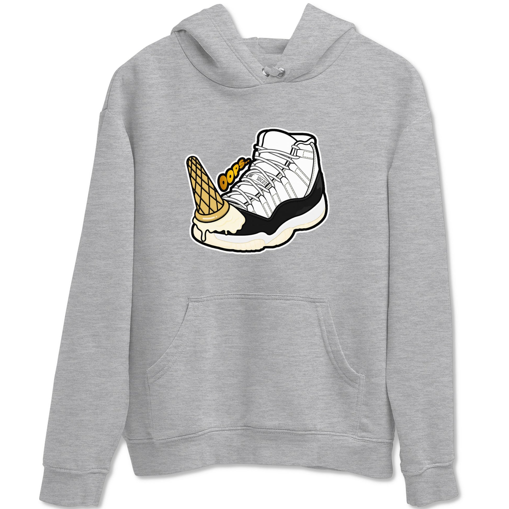 11s Gratitude shirt to match jordans Dropped Ice Cream sneaker tees Air Jordan 11 Gratitude SNRT Sneaker Release Tees unisex cotton Heather Grey 2 crew neck shirt