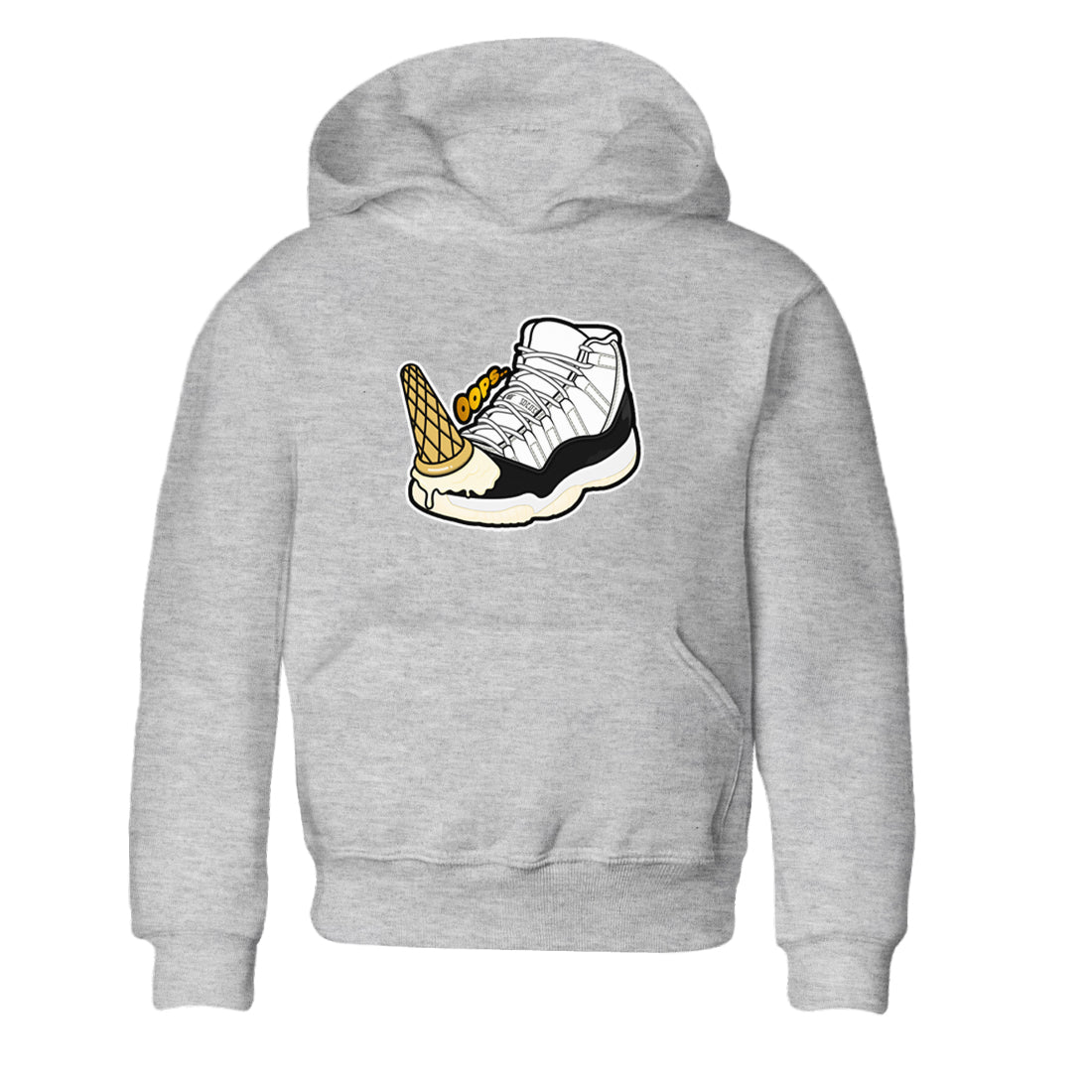 11s Gratitude shirt to match jordans Dropped Ice Cream sneaker tees Air Jordan 11 Gratitude SNRT sneaker release tees baby toddler Heather Grey 2 cotton Shirt