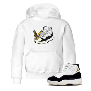 11s Gratitude shirt to match jordans Dropped Ice Cream sneaker tees Air Jordan 11 Gratitude SNRT sneaker release tees baby toddler White 1 cotton Shirt