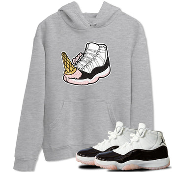 Air Jordan 11 Neapolitan shirt to match jordans Dropped Ice Cream sneaker tees AJ11 Neapolitan SNRT Sneaker Release Tees Unisex Heather Grey 1 T-Shirt