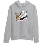 Air Jordan 11 Neapolitan shirt to match jordans Dropped Ice Cream sneaker tees AJ11 Neapolitan SNRT Sneaker Release Tees Unisex Heather Grey 2 T-Shirt