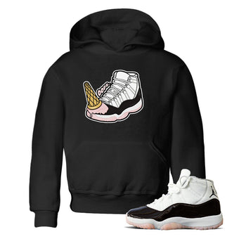Air Jordan 11 Neapolitan shirt to match jordans Dropped Ice Cream sneaker tees AJ11 Neapolitan SNRT Sneaker Release Tees Baby Toddler Black 1 T-Shirt