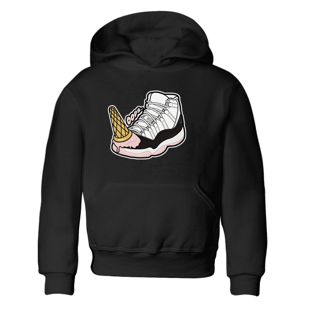 Air Jordan 11 Neapolitan shirt to match jordans Dropped Ice Cream sneaker tees AJ11 Neapolitan SNRT Sneaker Release Tees Baby Toddler Black 2 T-Shirt