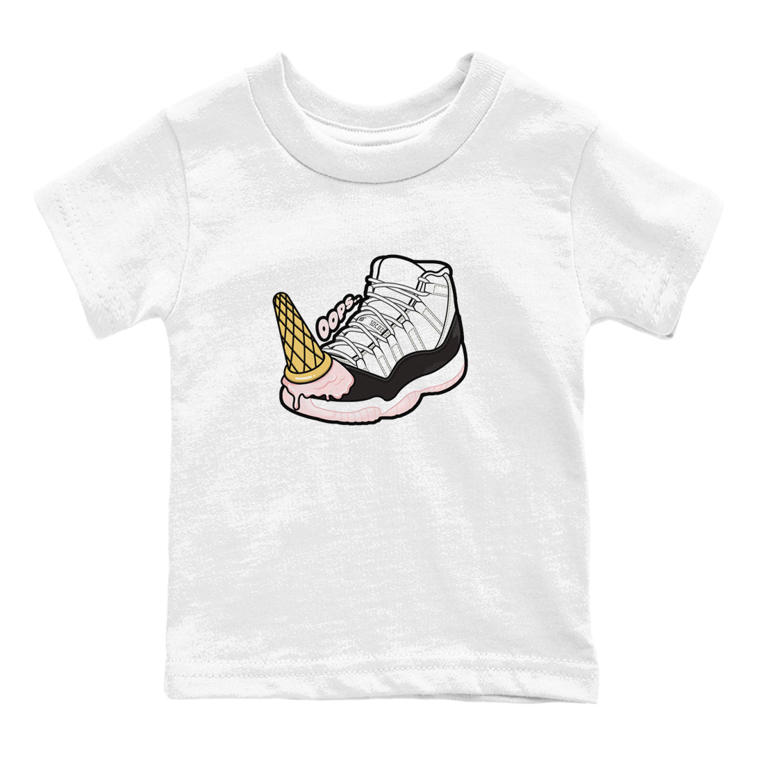 Air Jordan 11 Neapolitan shirt to match jordans Dropped Ice Cream sneaker tees AJ11 Neapolitan SNRT Sneaker Release Tees Baby Toddler White 2 T-Shirt