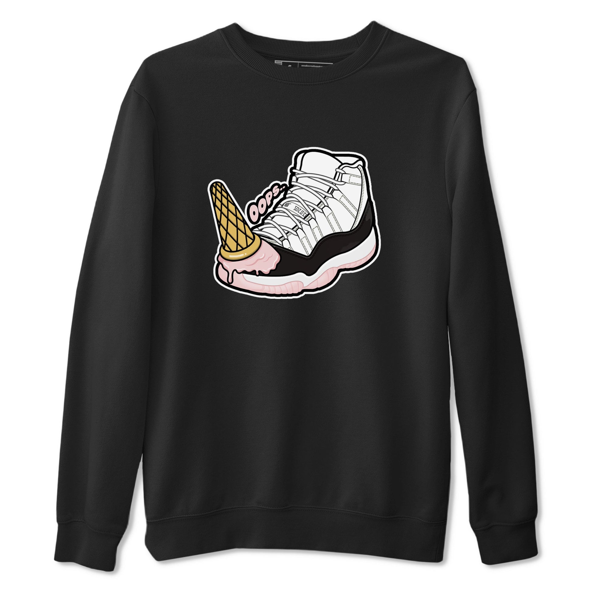 Air Jordan 11 Neapolitan shirt to match jordans Dropped Ice Cream sneaker tees AJ11 Neapolitan SNRT Sneaker Release Tees Unisex Black 2 T-Shirt