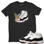 Air Jordan 11 Neapolitan shirt to match jordans Dropped Ice Cream sneaker tees AJ11 Neapolitan SNRT Sneaker Release Tees Unisex Black 1 T-Shirt