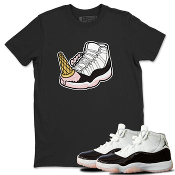 Air Jordan 11 Neapolitan shirt to match jordans Dropped Ice Cream sneaker tees AJ11 Neapolitan SNRT Sneaker Release Tees Unisex Black 1 T-Shirt