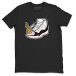 Air Jordan 11 Neapolitan shirt to match jordans Dropped Ice Cream sneaker tees AJ11 Neapolitan SNRT Sneaker Release Tees Unisex Black 2 T-Shirt