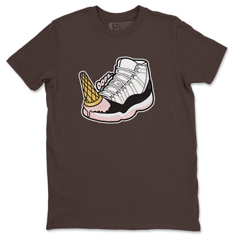 Air Jordan 11 Neapolitan shirt to match jordans Dropped Ice Cream sneaker tees AJ11 Neapolitan SNRT Sneaker Release Tees Unisex Dark Chocolate 2 T-Shirt