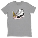 Air Jordan 11 Neapolitan shirt to match jordans Dropped Ice Cream sneaker tees AJ11 Neapolitan SNRT Sneaker Release Tees Unisex Heather Grey 2 T-Shirt