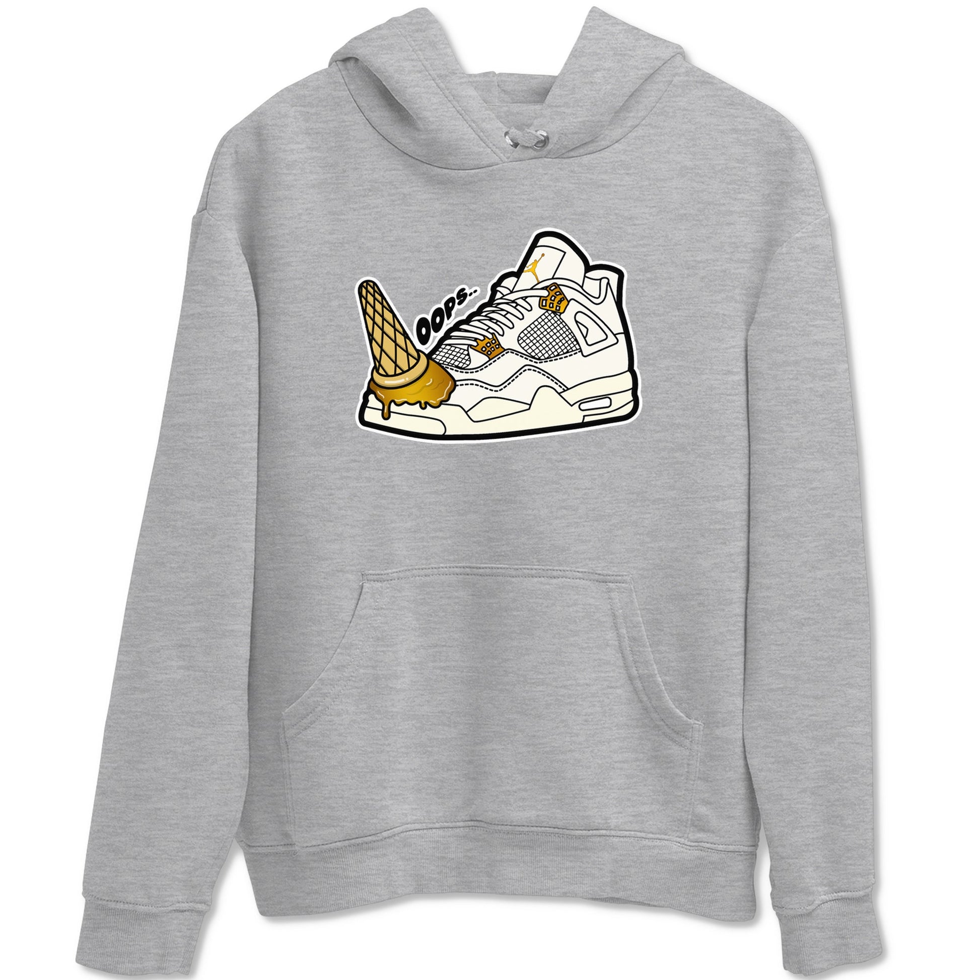 4s Sail shirt to match jordans Dropped Ice Cream sneaker tees Air Jordan 4 Sail SNRT Sneaker Release Tees unisex cotton Heather Grey 2 crew neck shirt