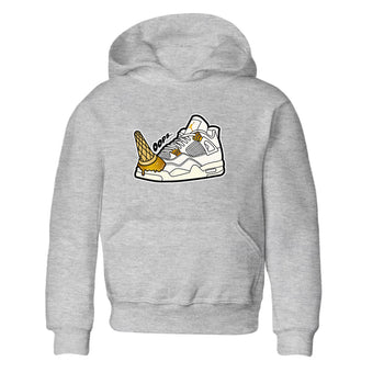 4s Sail shirt to match jordans Dropped Ice Cream sneaker tees Air Jordan 4 Sail SNRT sneaker release tees baby toddler Heather Grey 2 cotton Shirt