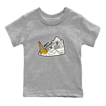 4s Sail shirt to match jordans Dropped Ice Cream sneaker tees Air Jordan 4 Sail SNRT sneaker release tees baby toddler Heather Grey 2 cotton Shirt