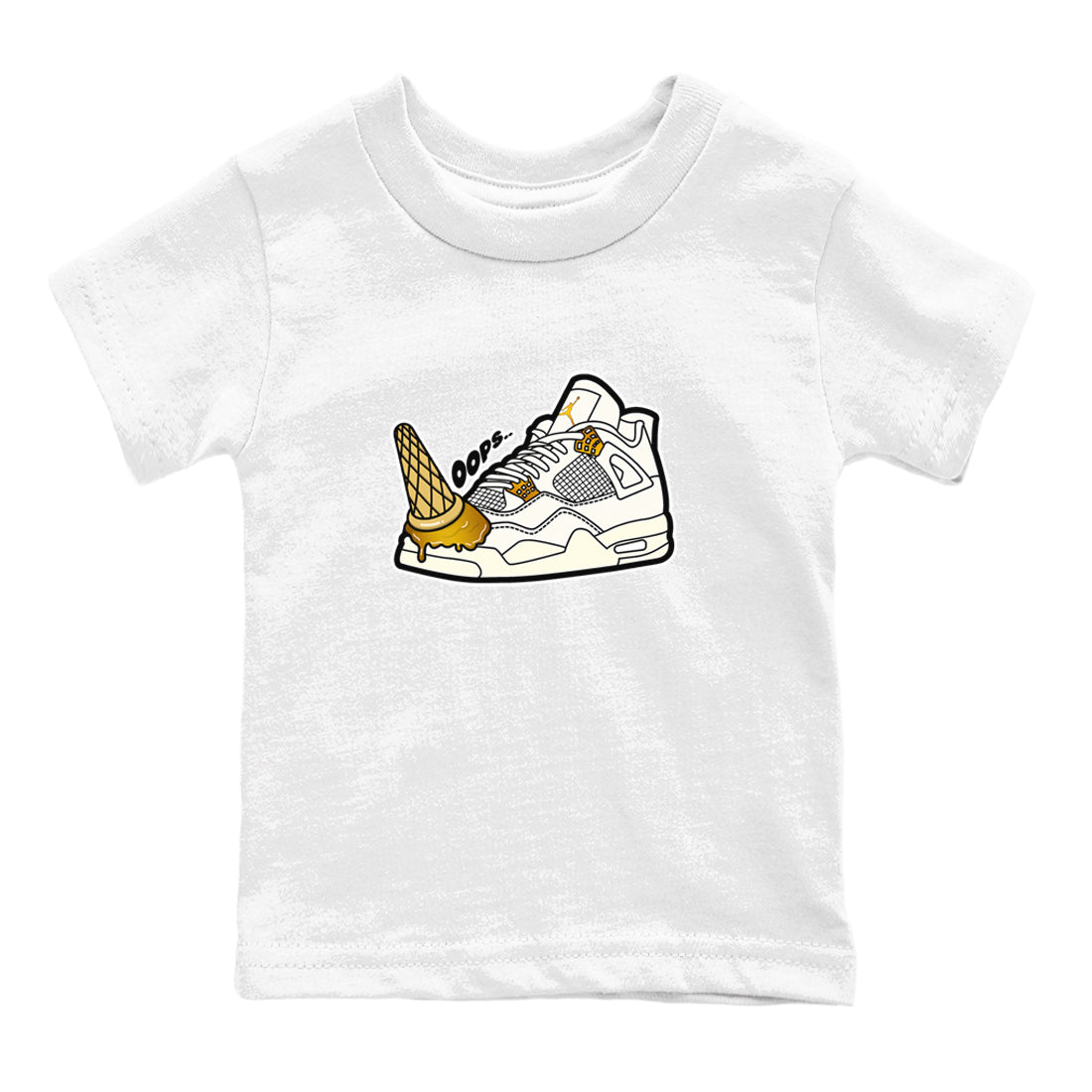 4s Sail shirt to match jordans Dropped Ice Cream sneaker tees Air Jordan 4 Sail SNRT sneaker release tees baby toddler White 2 cotton Shirt