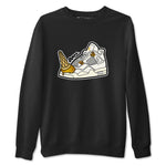 4s Sail shirt to match jordans Dropped Ice Cream sneaker tees Air Jordan 4 Sail SNRT Sneaker Release Tees unisex cotton Black 2 crew neck shirt