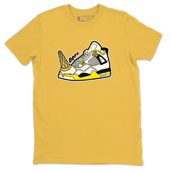 AJ4 Vivid Sulfur shirt to match jordans Dropped Ice Cream sneaker tees Air Jordan 4 Vivid Sulfur SNRT Sneaker Release Tees unisex cotton Daisy 2 crew neck shirt