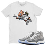 Jordan 11 Cool Grey Sneaker Match Tees Drunk Teddy Bear Sneaker Tees Jordan 11 Cool Grey Sneaker Release Tees Unisex Shirts