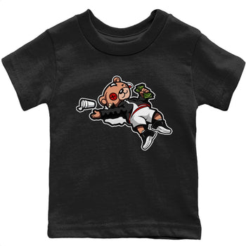 Jordan 12 Playoffs Sneaker Match Tees Drunk Teddy Bear Sneaker Tees Jordan 12 Playoffs Sneaker Release Tees Kids Shirts