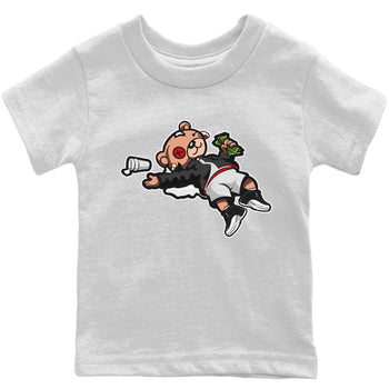 Jordan 12 Playoffs Sneaker Match Tees Drunk Teddy Bear Sneaker Tees Jordan 12 Playoffs Sneaker Release Tees Kids Shirts