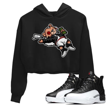 Jordan 12 Playoffs Sneaker Match Tees Drunk Teddy Bear Sneaker Tees Jordan 12 Playoffs Sneaker Release Tees Women's Shirts