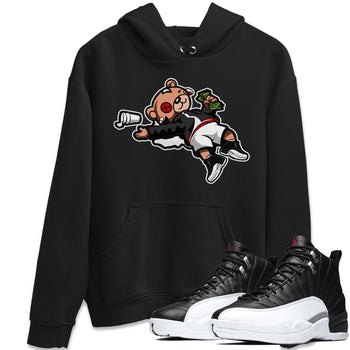 Jordan 12 Playoffs Sneaker Match Tees Drunk Teddy Bear Sneaker Tees Jordan 12 Playoffs Sneaker Release Tees Unisex Shirts