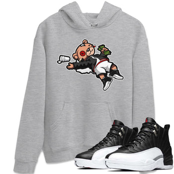 Jordan 12 Playoffs Sneaker Match Tees Drunk Teddy Bear Sneaker Tees Jordan 12 Playoffs Sneaker Release Tees Unisex Shirts