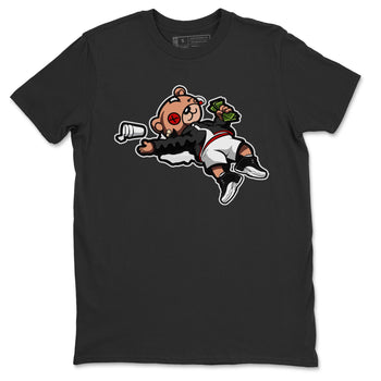 Jordan 12 Playoffs Sneaker Match Tees Drunk Teddy Bear Sneaker Tees Jordan 12 Playoffs Sneaker Release Tees Unisex Shirts