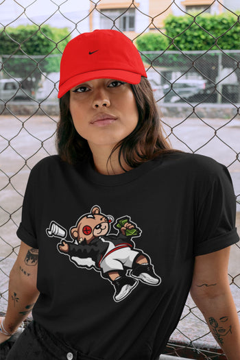 Jordan 12 Playoffs Sneaker Match Tees Drunk Teddy Bear Sneaker Tees Jordan 12 Playoffs Sneaker Release Tees Unisex Shirts