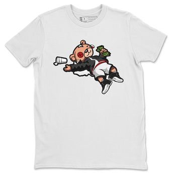 Jordan 12 Playoffs Sneaker Match Tees Drunk Teddy Bear Sneaker Tees Jordan 12 Playoffs Sneaker Release Tees Unisex Shirts