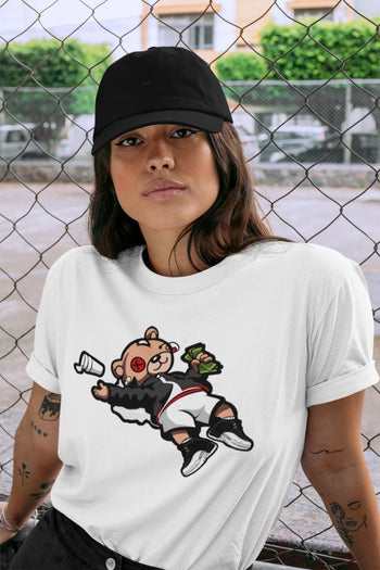 Jordan 12 Playoffs Sneaker Match Tees Drunk Teddy Bear Sneaker Tees Jordan 12 Playoffs Sneaker Release Tees Unisex Shirts