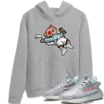 Yeezy 350 Blue Tint Sneaker Match Tees Drunk Teddy Bear Sneaker Tees Yeezy 350 Blue Tint Sneaker Release Tees Unisex Shirts