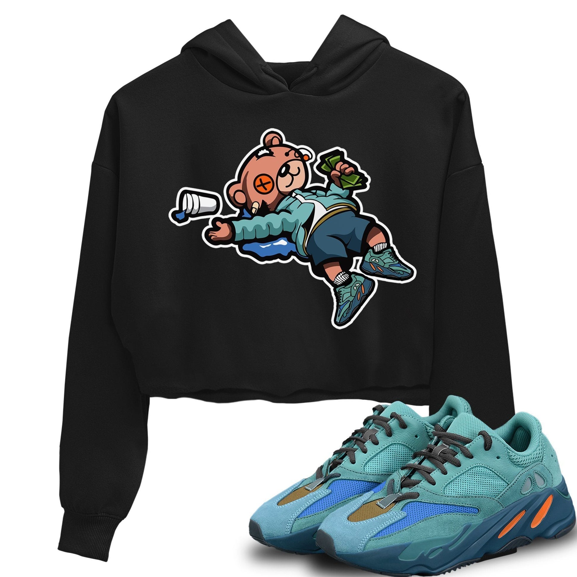 Yeezy 700 Faded Azure Sneaker Match Tees Drunk Teddy Bear Sneaker Tees Yeezy 700 Faded Azure Sneaker Release Tees Women's Shirts