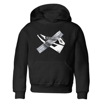 1s Black White shirt to match jordans Duct Tape sneaker tees Air Jordan 1 High OG Black White SNRT sneaker release tees baby toddler Black 2 cotton Shirt