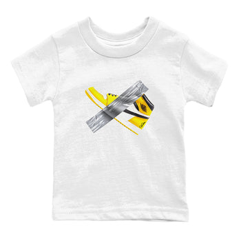 Air Jordan 1 Yellow Ochre shirt to match jordans Duct Tape sneaker tees AJ1 Yellow Ochre SNRT sneaker release tees baby toddler White 2 cotton Shirt