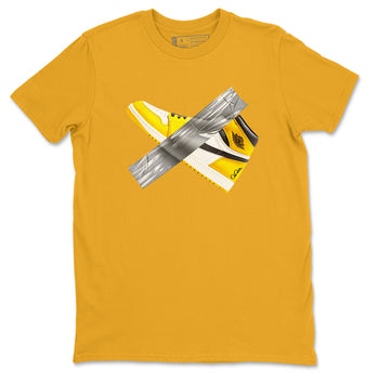 Air Jordan 1 Yellow Ochre shirt to match jordans Duct Tape sneaker tees AJ1 Yellow Ochre SNRT Sneaker Release Tees unisex cotton Gold 2 crew neck shirt