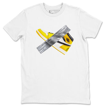 Air Jordan 1 Yellow Ochre shirt to match jordans Duct Tape sneaker tees AJ1 Yellow Ochre SNRT Sneaker Release Tees unisex cotton White 2 crew neck shirt