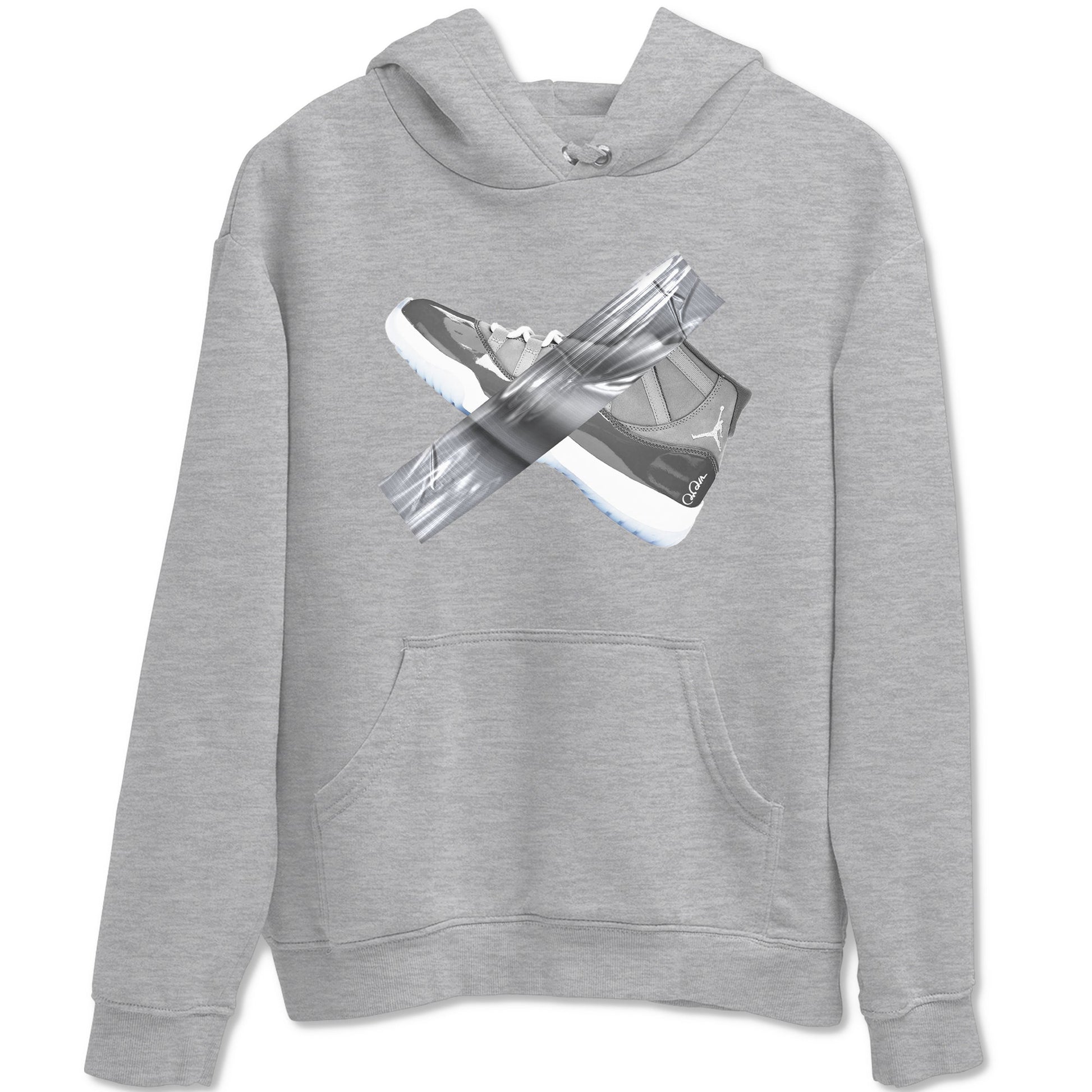 Air Jordan 11 Cool Grey shirt to match jordans Duct Tape sneaker tees AJ11 Cool Grey SNRT Sneaker Release Tees unisex cotton Heather Grey 2 crew neck shirt