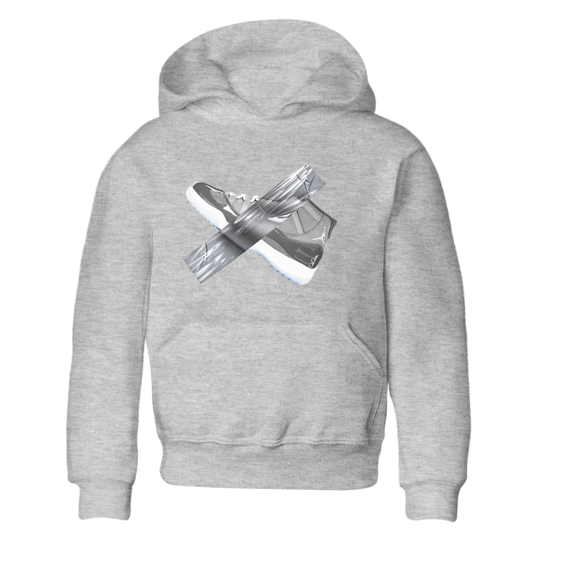 Air Jordan 11 Cool Grey shirt to match jordans Duct Tape sneaker tees AJ11 Cool Grey SNRT sneaker release tees baby toddler Heather Grey 2 cotton Shirt