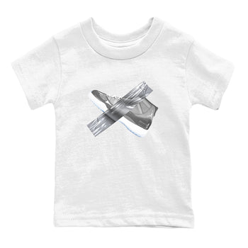 Air Jordan 11 Cool Grey shirt to match jordans Duct Tape sneaker tees AJ11 Cool Grey SNRT sneaker release tees baby toddler White 2 cotton Shirt