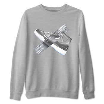 Air Jordan 11 Cool Grey shirt to match jordans Duct Tape sneaker tees AJ11 Cool Grey SNRT Sneaker Release Tees unisex cotton Heather Grey 2 crew neck shirt
