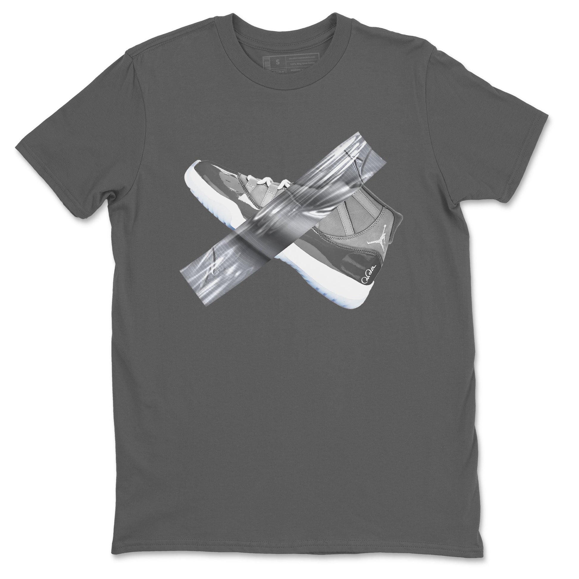 Air Jordan 11 Cool Grey shirt to match jordans Duct Tape sneaker tees AJ11 Cool Grey SNRT Sneaker Release Tees unisex cotton Cool Grey 2 crew neck shirt