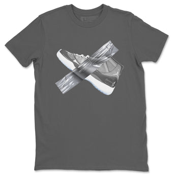 Air Jordan 11 Cool Grey shirt to match jordans Duct Tape sneaker tees AJ11 Cool Grey SNRT Sneaker Release Tees unisex cotton Cool Grey 2 crew neck shirt