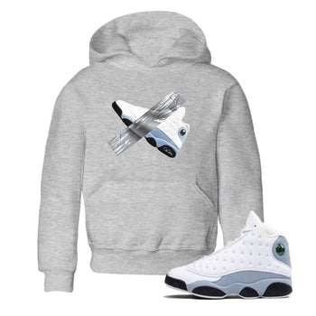 Air Jordan 13 Blue Grey shirt to match jordans Duct Tape sneaker tees AJ13 Blue Grey SNRT sneaker release tees baby toddler Heather Grey 1 cotton Shirt