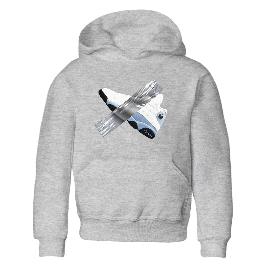 Air Jordan 13 Blue Grey shirt to match jordans Duct Tape sneaker tees AJ13 Blue Grey SNRT sneaker release tees baby toddler Heather Grey 2 cotton Shirt