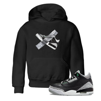 3s Green Glow shirt to match jordans Duct Tape sneaker tees Air Jordan 3 Green Glow SNRT sneaker release tees baby toddler Black 1 cotton Shirt